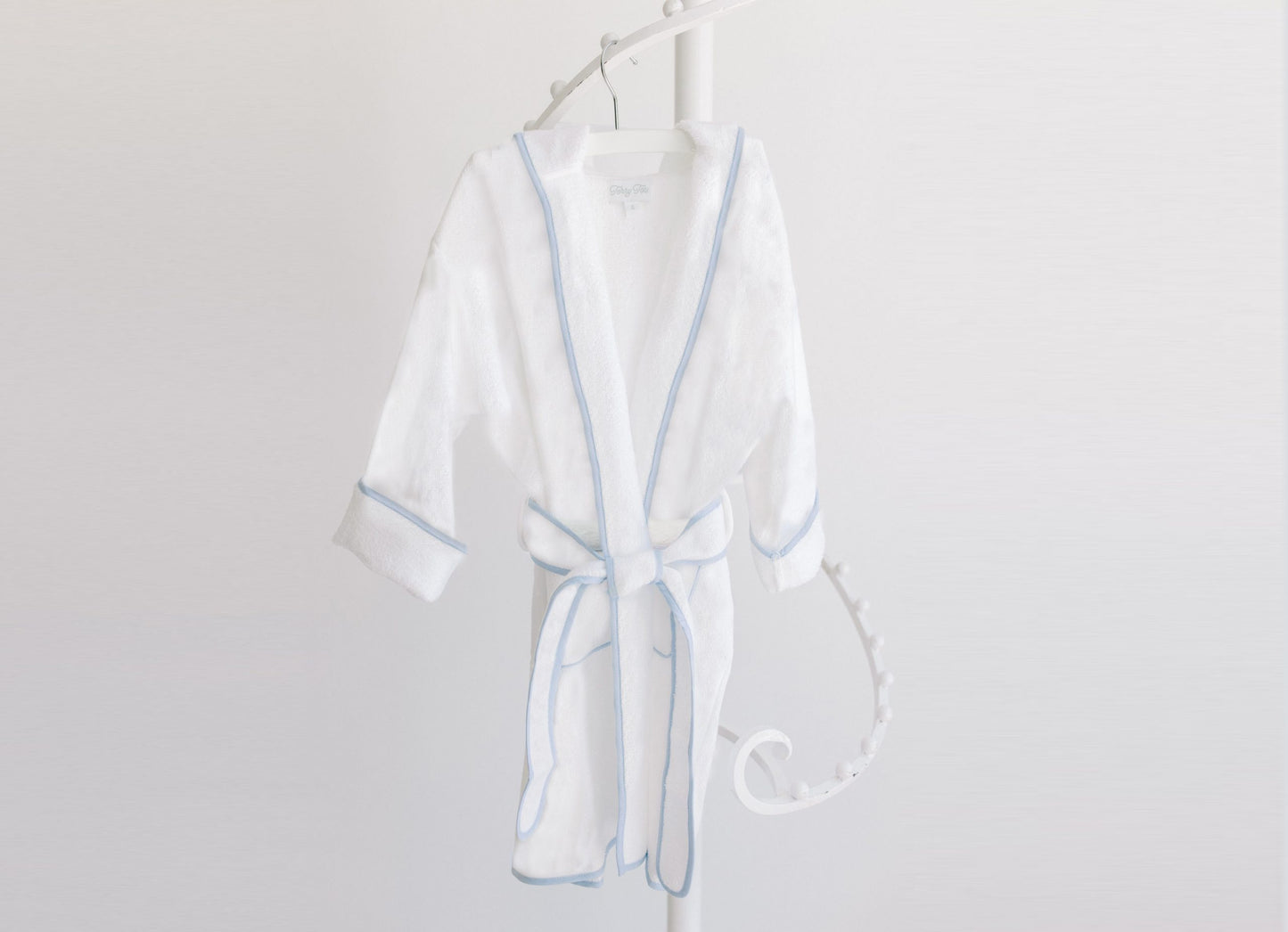 White Terry Bathrobe with Hood