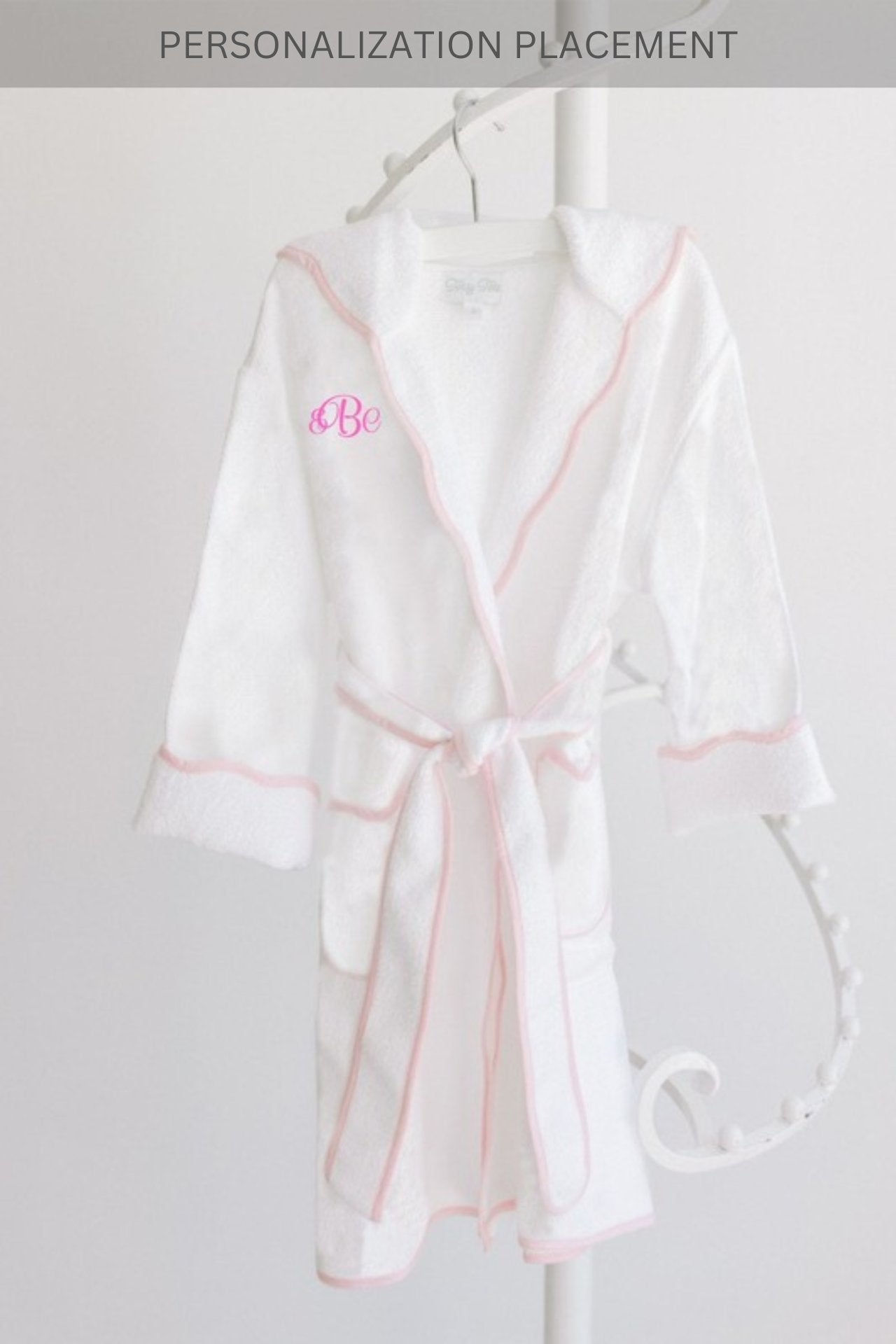 White Terry Bathrobe with Hood