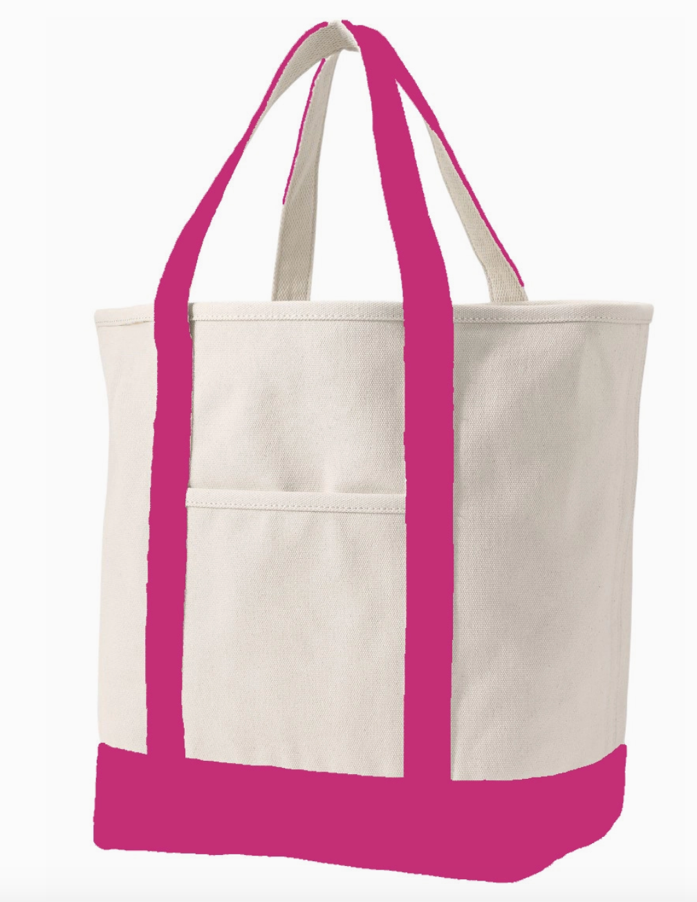 Open Top Canvas Tote