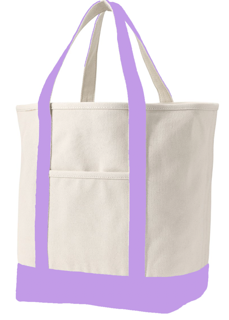 Open Top Canvas Tote