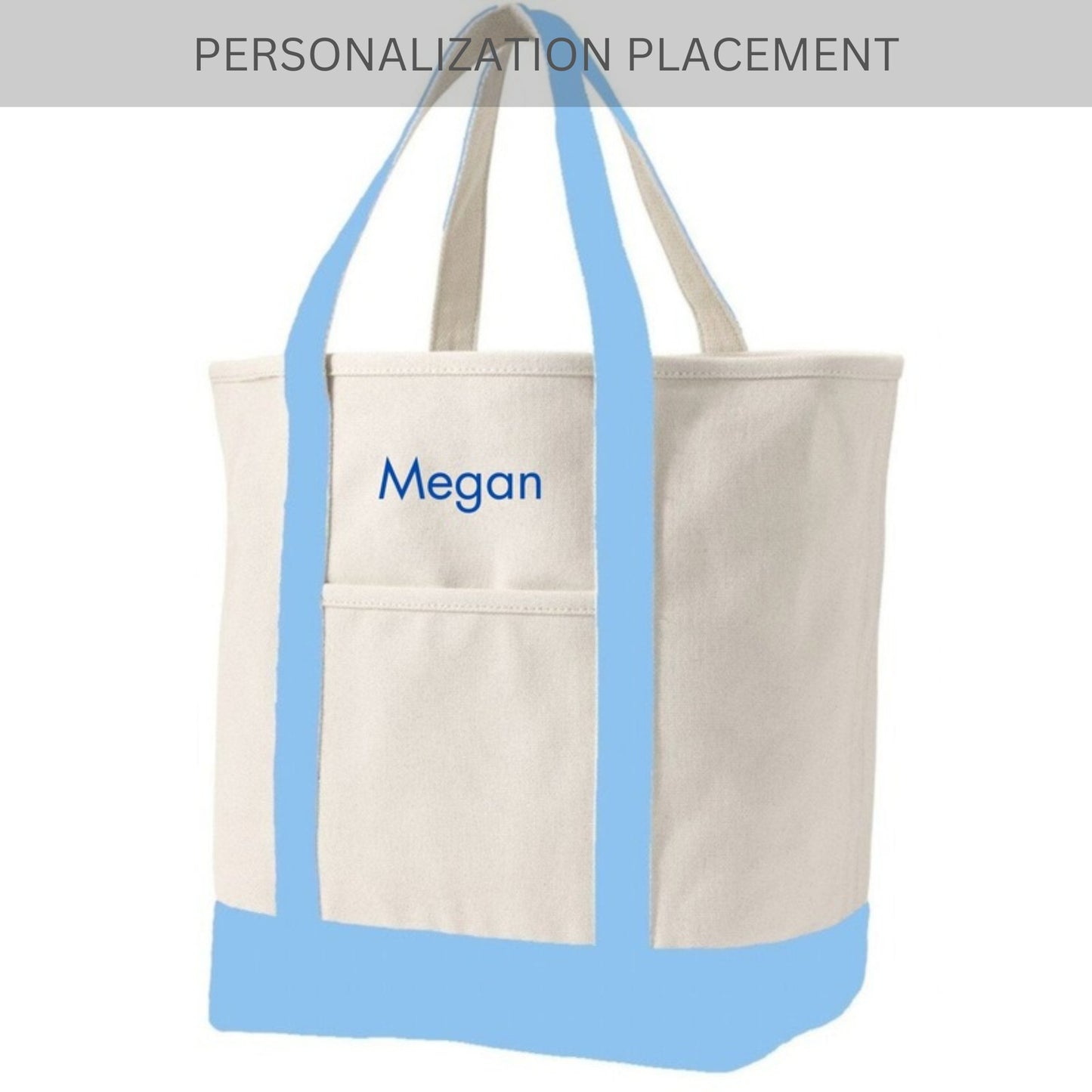 Open Top Canvas Tote